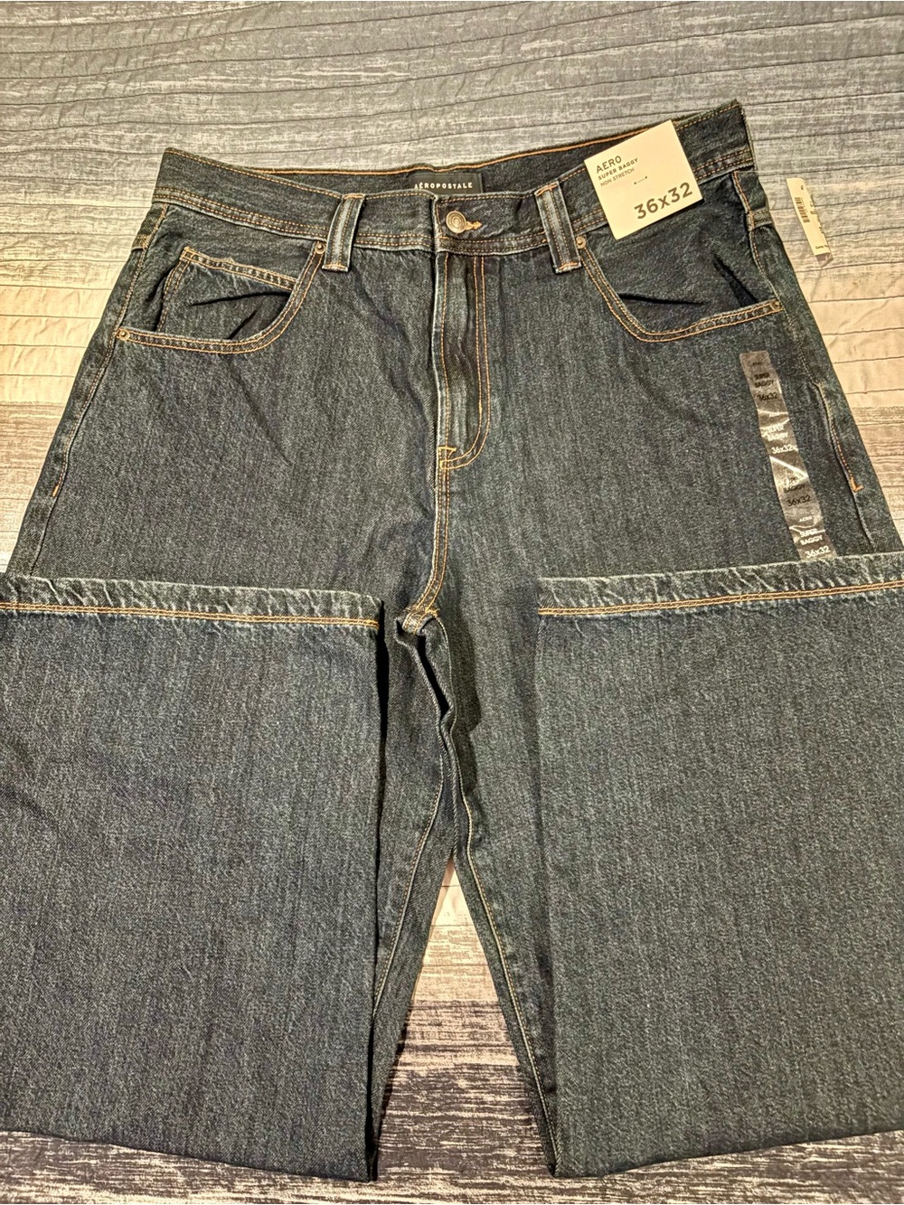 Aeropostale Men’s Dark Blue Relaxed Carpenter Jeans